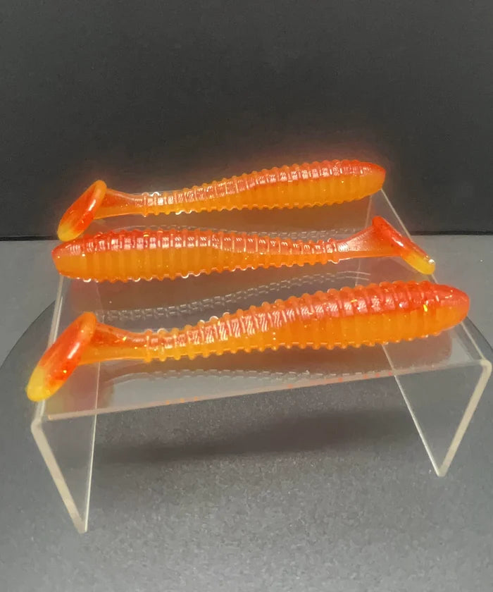 HD Baits Ribbed Battle Tail